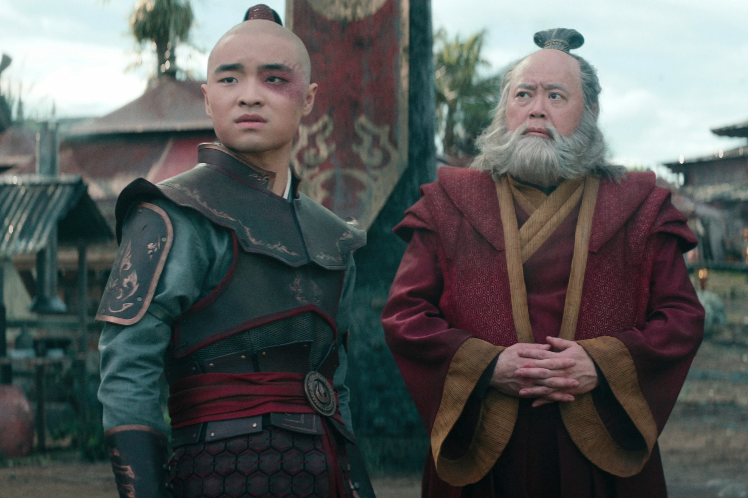 Dallas Ryu dan Paul Sunhyeong dalam 'Avatar: The Last Airbender'