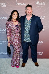 Rochelle Carino and Chris O'Neill at the 26th Costume Designers Guild Awards held at Neuehouse Hollywood on February 21, 2024 in Los Angeles, California.